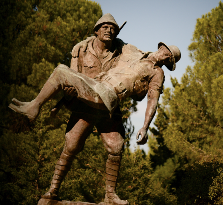Battle of Gallipoli memorial statue