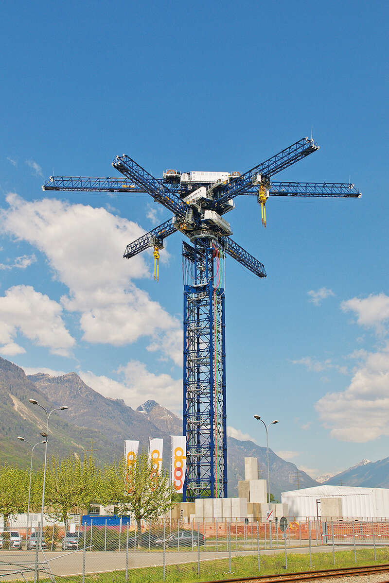 The Energy Vault storage complex in Switzerland