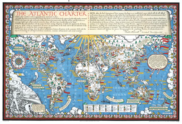 A 1942 map by Leslie MacDonald Gill