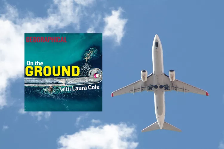 On The Ground podcast visual with plane