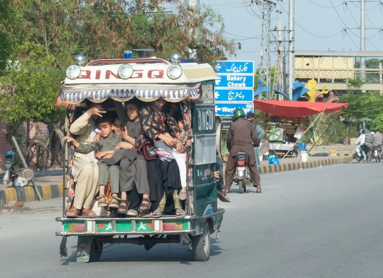 Rawalpindi, Punjab- Pakistan- July 5, 2024: Street scenes from Rawalpindi