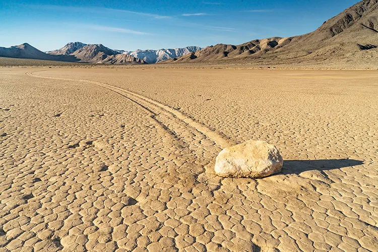 Death valley wandering rocks