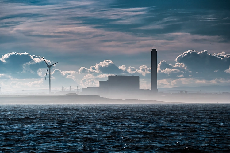 Lynmouth Power Station on the Northumberland coast