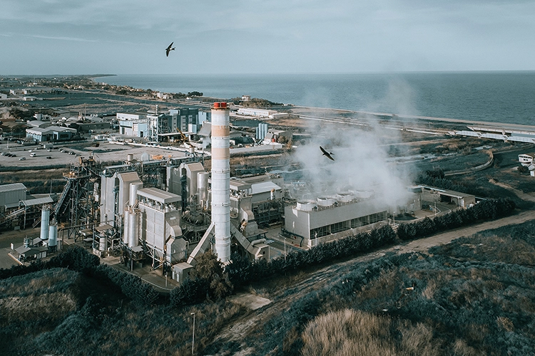 The Crotone biomass power station in Italy