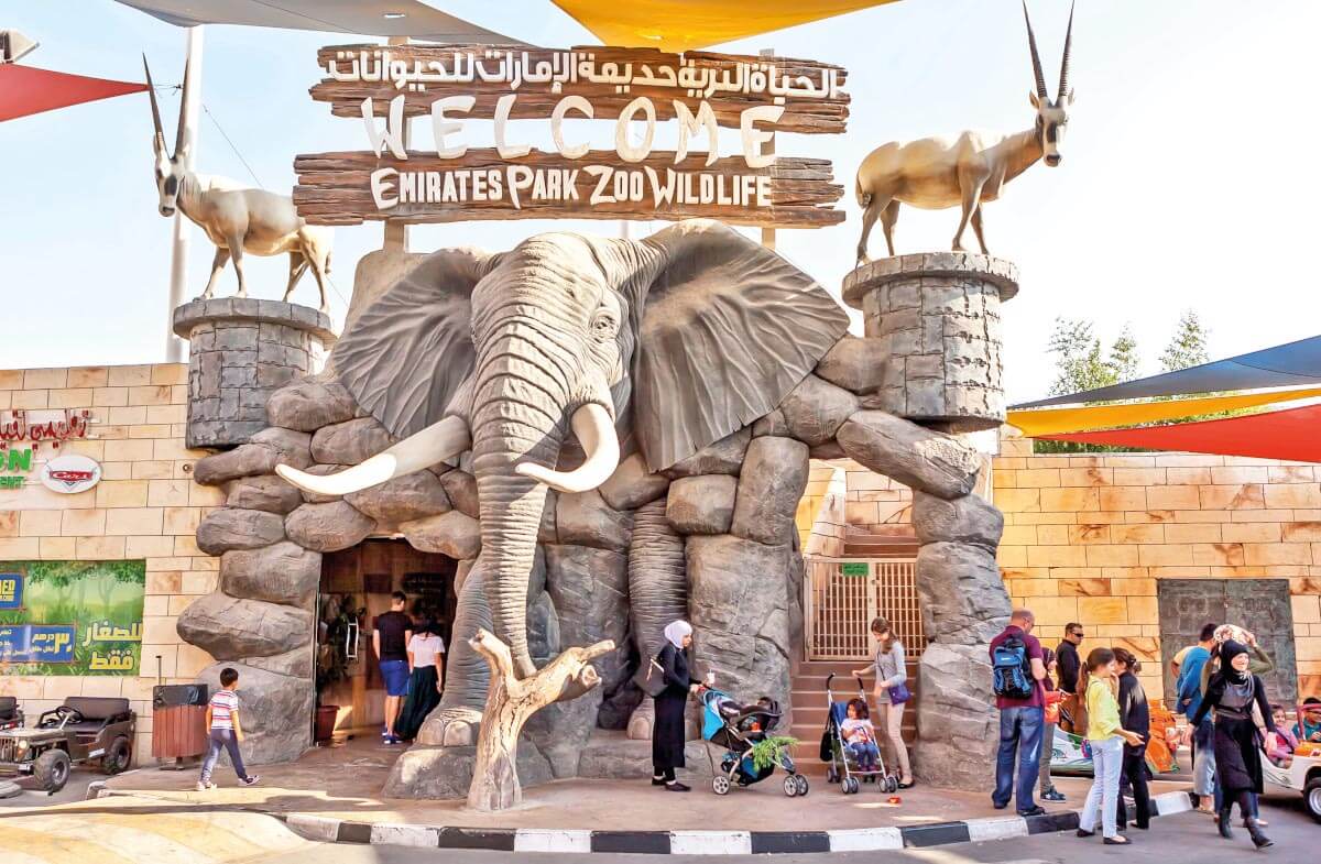 Al Ain zoo in Abu Dhabi