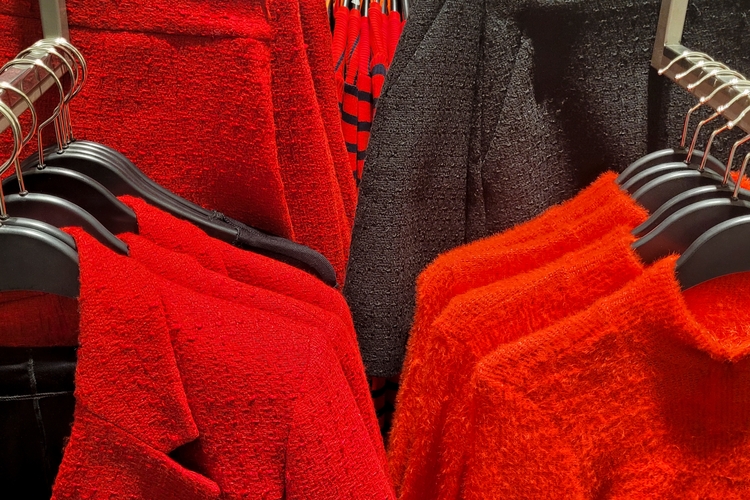 Red and black clothes