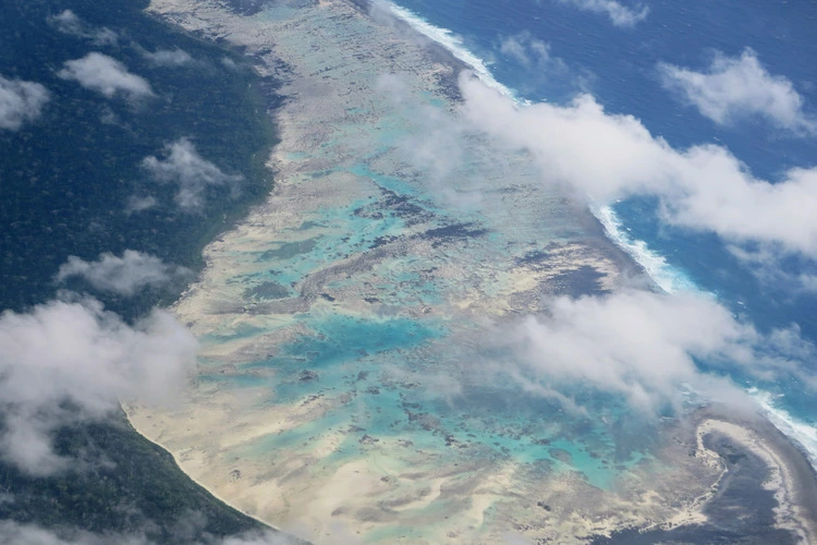 Aerial view of North Sentinel Island