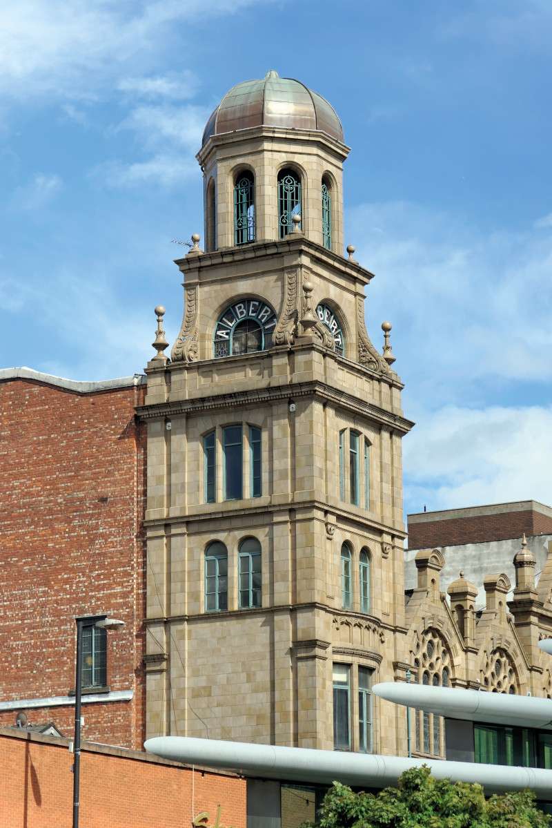 Albert Hall, a Grade II listed building, and a former chapel and a nightclub used today as a music venue in Manchester, England.