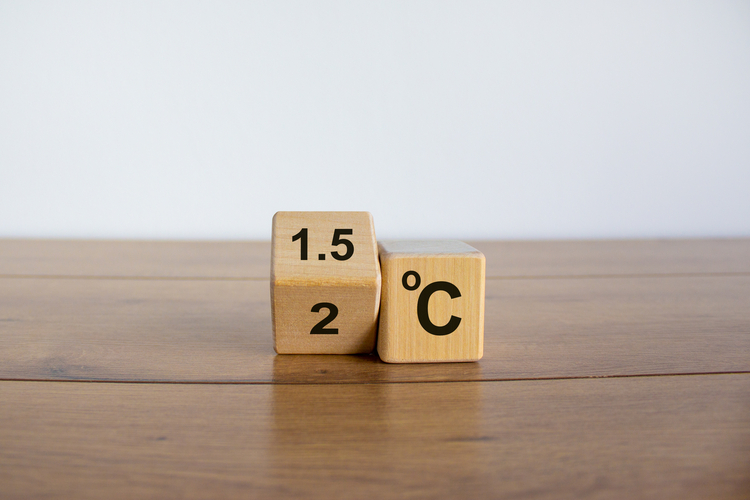 Diagram of Paris Agreement warming