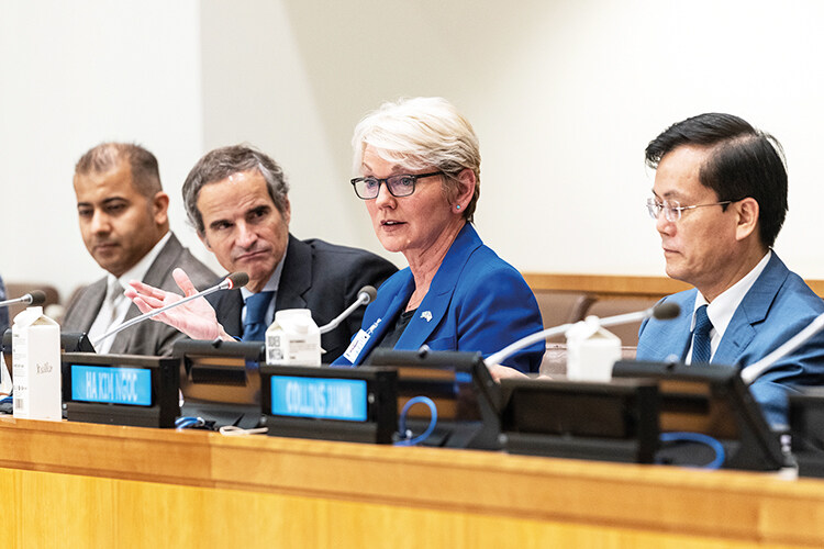 US Energy Secretary Jennifer Gradholme said that dealing with climate change is 
‘our generation’s moonshot’