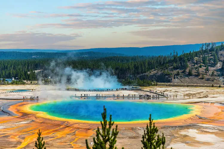 Grand Prismatic Spring at Yellowstone National Park