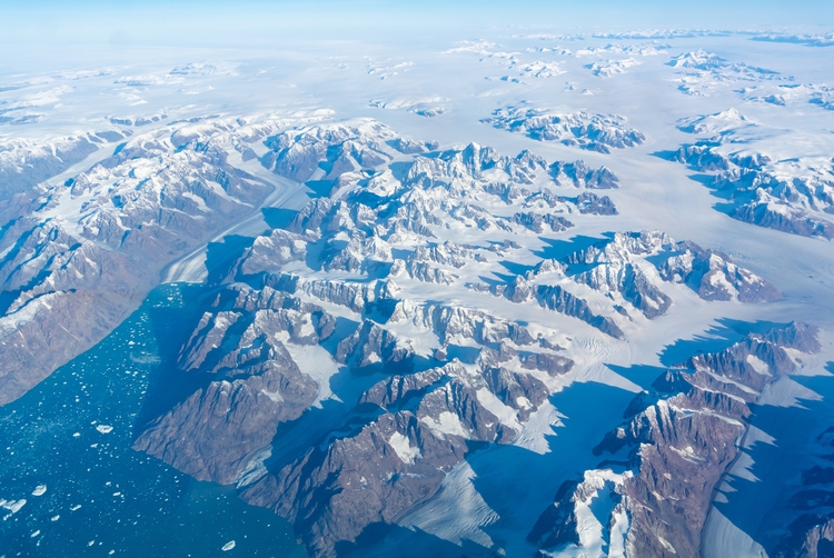 Greenland from air