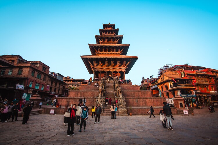 Bhaktapur Durbar Square in Kathmandu, Nepal.