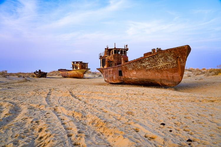 Aral Sea shipwreck
