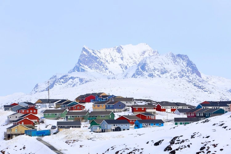 Nuuk City, the capital of Greenland.