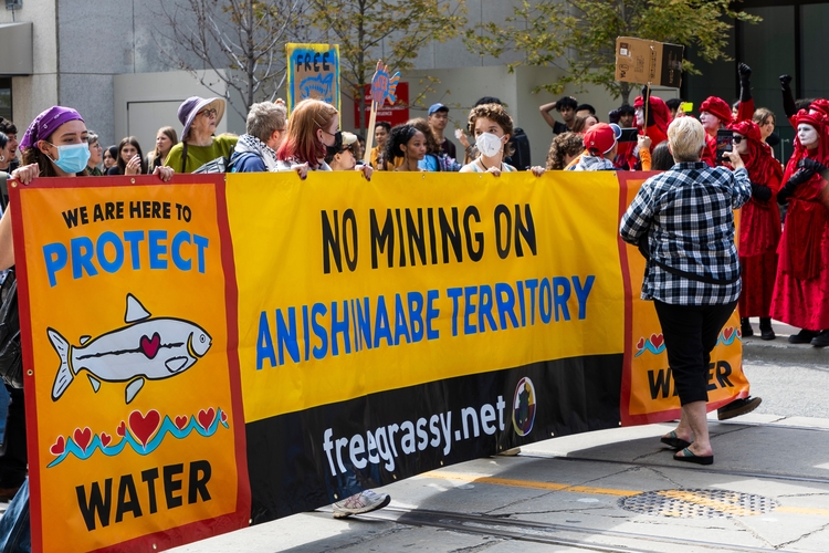 Mining protest for Indigenous communities