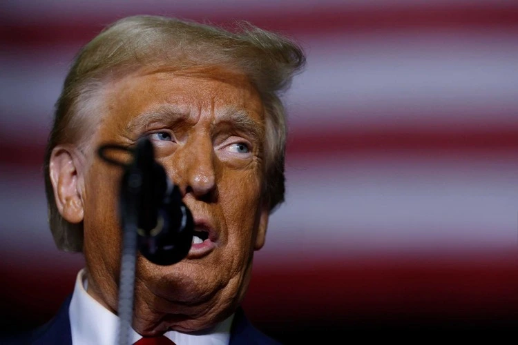 ALLENTOWN, PENNSYLVANIA - OCTOBER 29: Republican presidential nominee, former President Donald Trump speaks during a campaign rally at The PPL Center on October 29, 2024 in Allentown, Pennsylvania. 