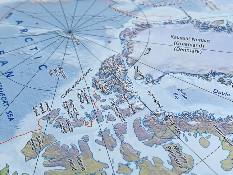 Arctic map