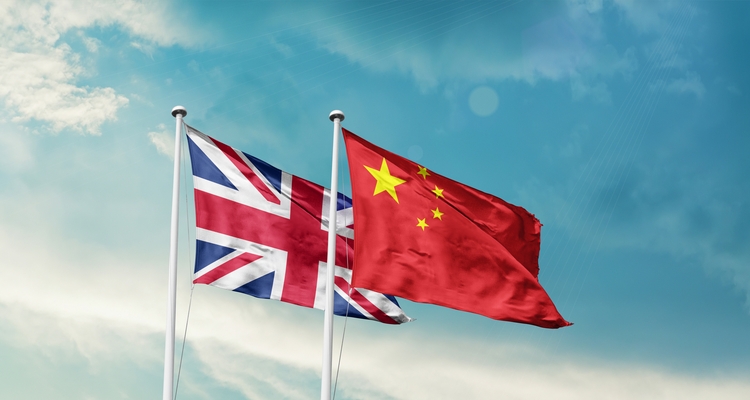 UK china flags
