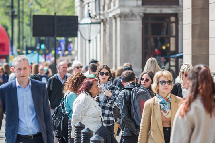 Crowd in London