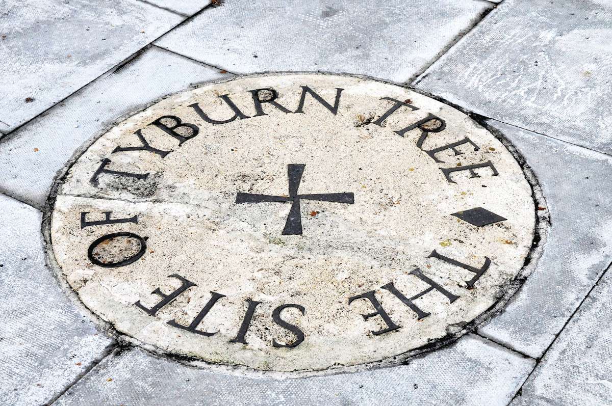 Tyburn Tree was the site of public hangings, not an actual tree 