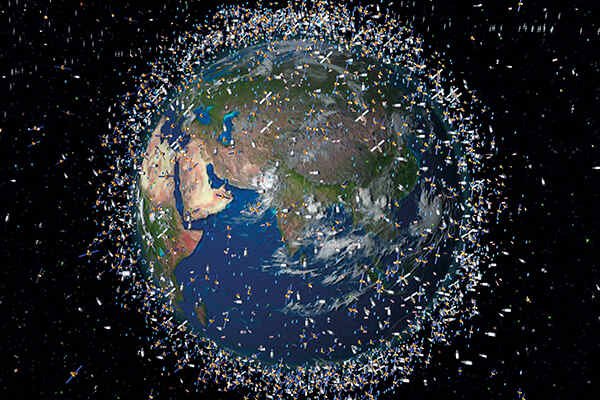 A collision course with space junk