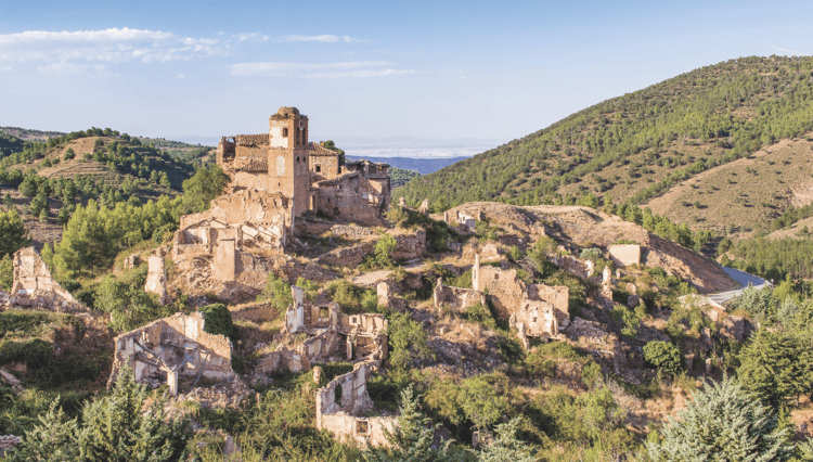 A collapse in rural populations has left villages such as Turruncun in Spain derelict and deserted