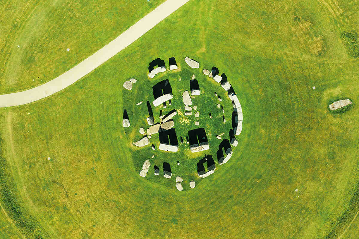 Aerial view of Stonehenge