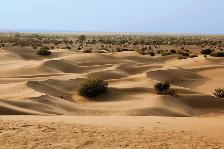 Khuri dunes in the Thar Desert, Rajasthan