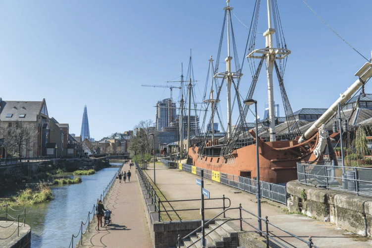 View of Tobacco Dock in London