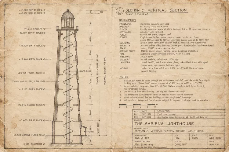 Plan for the lighthouse