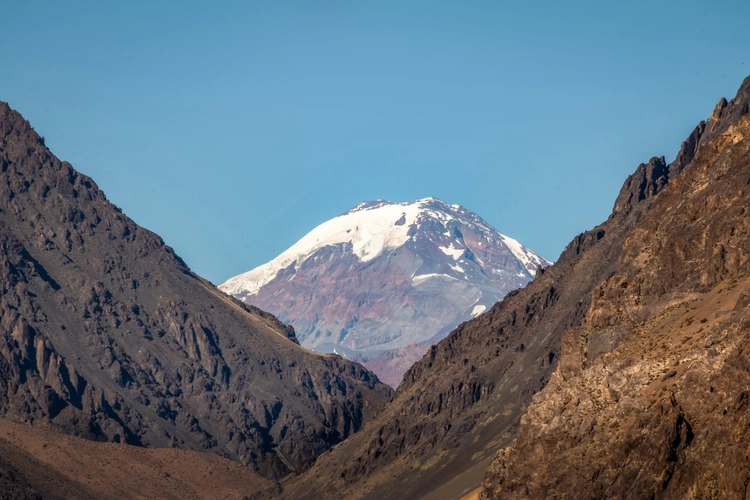 Tupungato volcano at Cordillera de Los Andes - Mendoza Province, Argentina