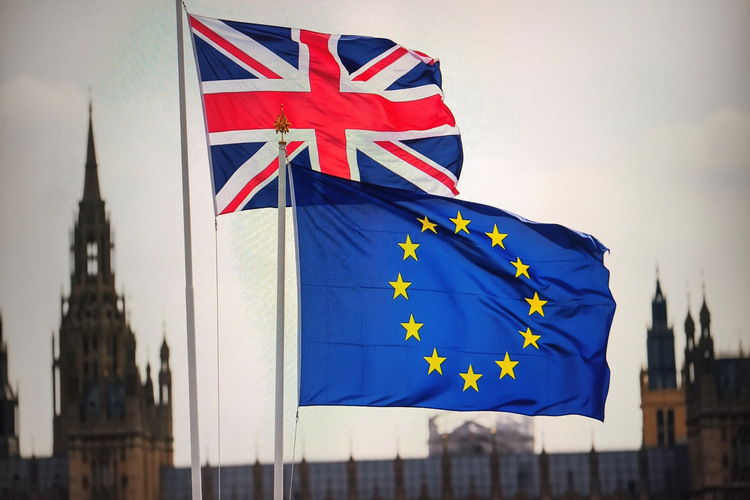 UK and EU flag