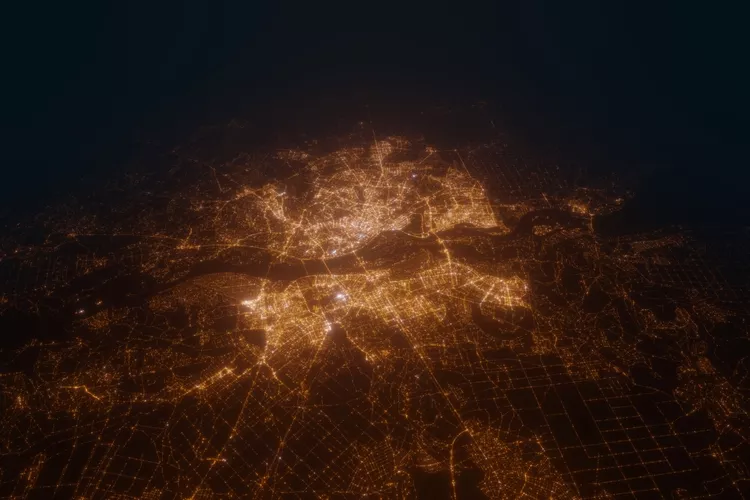 Ukraine from satellite perspective