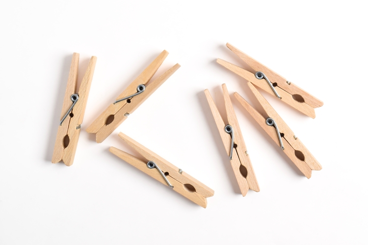 Wooden pegs