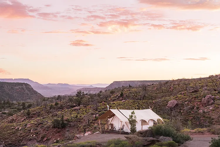 Zion national park campsite utah