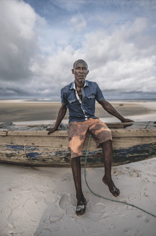 Fisher Kypane Charlie, 62, believes the island he has spent his life on will be gone within two years